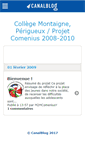 Mobile Screenshot of comenius2009.canalblog.com