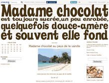 Tablet Screenshot of madamechocolat.canalblog.com