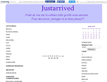 Tablet Screenshot of justarrived.canalblog.com