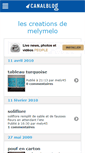 Mobile Screenshot of chezmelymelo.canalblog.com