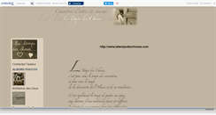 Desktop Screenshot of letempsdeschoses.canalblog.com