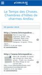 Mobile Screenshot of letempsdeschoses.canalblog.com