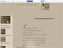 Tablet Screenshot of letempsdeschoses.canalblog.com