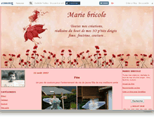Tablet Screenshot of mariebricole.canalblog.com