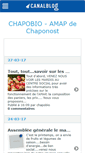 Mobile Screenshot of chapobio.canalblog.com