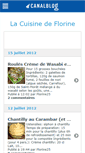 Mobile Screenshot of cuisineflorine.canalblog.com