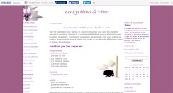 Desktop Screenshot of lysblancsdevenus.canalblog.com