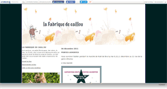 Desktop Screenshot of fabriquecaillou.canalblog.com