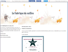 Tablet Screenshot of fabriquecaillou.canalblog.com