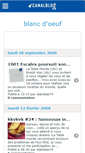 Mobile Screenshot of blancdoeuf.canalblog.com