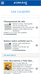 Mobile Screenshot of lesloupiots69.canalblog.com