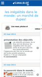 Mobile Screenshot of inegalitesociale.canalblog.com