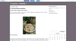 Desktop Screenshot of cuisinerebelle.canalblog.com