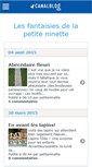 Mobile Screenshot of lapetiteninette.canalblog.com