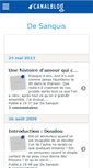 Mobile Screenshot of desanquis.canalblog.com