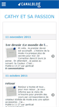 Mobile Screenshot of cathyetsapassion.canalblog.com