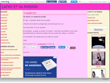 Tablet Screenshot of cathyetsapassion.canalblog.com