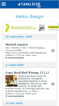 Mobile Screenshot of haikudesign.canalblog.com