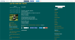 Desktop Screenshot of lefinmotdelecrit.canalblog.com