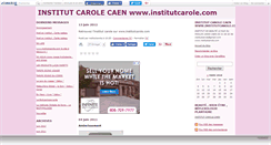 Desktop Screenshot of institutcarole.canalblog.com