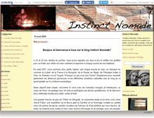 Tablet Screenshot of instinctnomade.canalblog.com