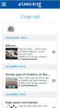 Mobile Screenshot of creacid.canalblog.com
