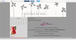 Desktop Screenshot of petalesderose.canalblog.com