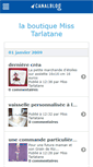 Mobile Screenshot of misstarlatane.canalblog.com