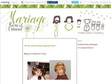 Tablet Screenshot of mariearnaud.canalblog.com