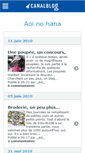 Mobile Screenshot of aoinohana.canalblog.com