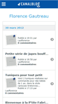 Mobile Screenshot of florencegautreau.canalblog.com