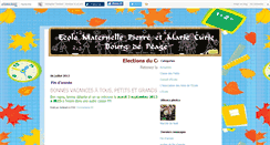 Desktop Screenshot of maternellecurie.canalblog.com