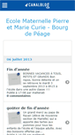 Mobile Screenshot of maternellecurie.canalblog.com