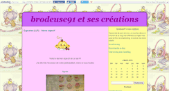Desktop Screenshot of brodeuse91.canalblog.com