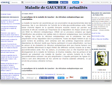 Tablet Screenshot of maladiedegaucher.canalblog.com