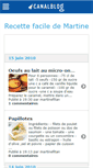 Mobile Screenshot of cuisinedemartine.canalblog.com
