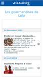 Mobile Screenshot of gourmandiseslulu.canalblog.com