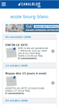 Mobile Screenshot of ecolebourgblanc.canalblog.com