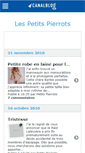 Mobile Screenshot of petitspierrots.canalblog.com