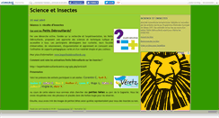 Desktop Screenshot of insectescience.canalblog.com