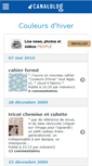 Mobile Screenshot of couleursdhiver.canalblog.com