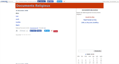Desktop Screenshot of documentsreligie.canalblog.com