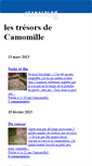 Mobile Screenshot of camomille2.canalblog.com