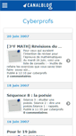 Mobile Screenshot of cyberprofs.canalblog.com