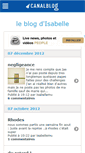Mobile Screenshot of isabellemu.canalblog.com