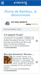 Mobile Screenshot of plumedebambou.canalblog.com