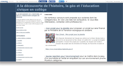 Desktop Screenshot of histgeocollege.canalblog.com