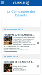 Mobile Screenshot of compagniedeserts.canalblog.com