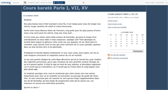 Desktop Screenshot of courskarateparis.canalblog.com