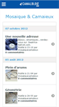 Mobile Screenshot of mosaiquecamaieux.canalblog.com